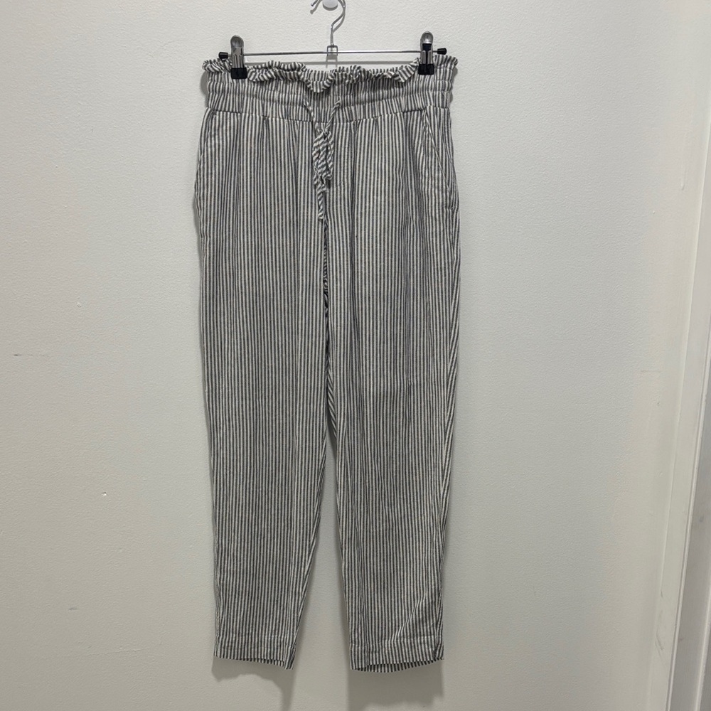 Gray and White Breezy Pants